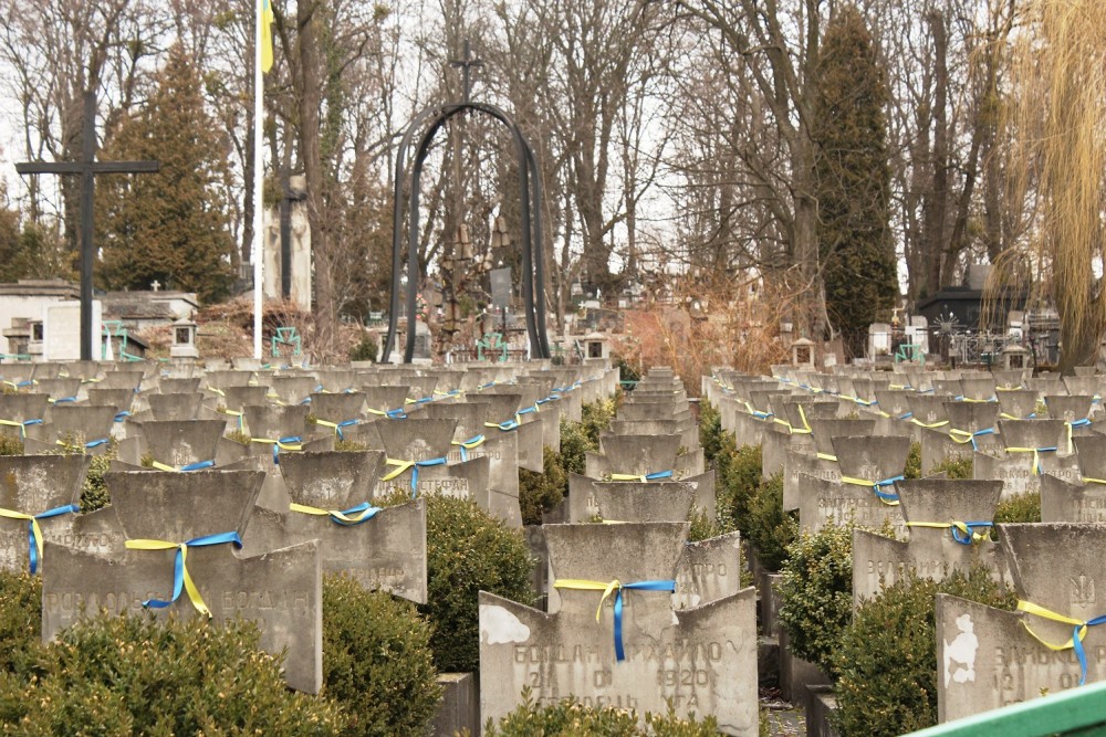 Янівський цвинтар. Відновлене поле з похованнями бійців УГА